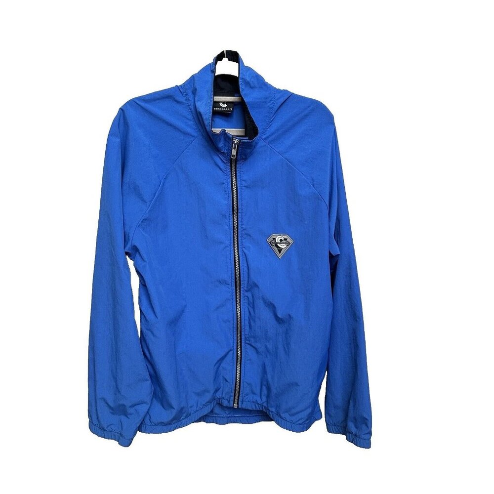 Cannondale Blue Full Zip Windbreaker Jacket Made In USA Men's Size Small